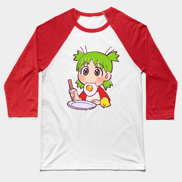 yotsuba breakfast eating fried egg Baseball T-Shirt by mudwizard